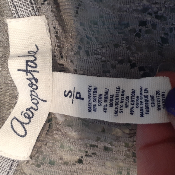 Aeropostale cotton tank, sz S/P - Picture 3 of 5